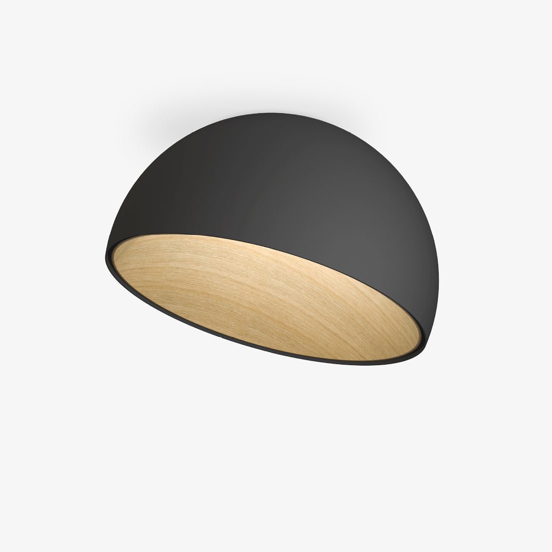 Coda Deckenleuchte Kuppel Holzmaserung Minimalistisch