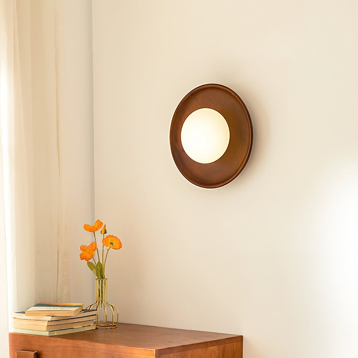 Runa Wandleuchte aus Holz