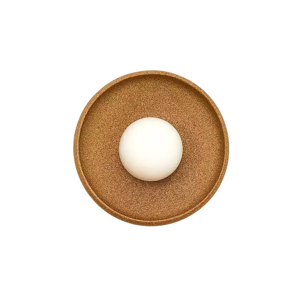 Civarir zeitgenössische minimalistische runde Keramische Wandleuchte mit Glas