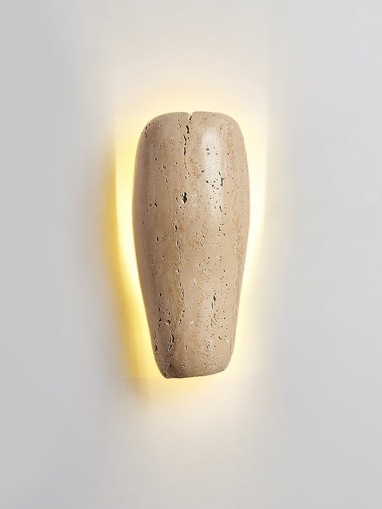 Haldenra Erdiger Stein-Wandleuchte