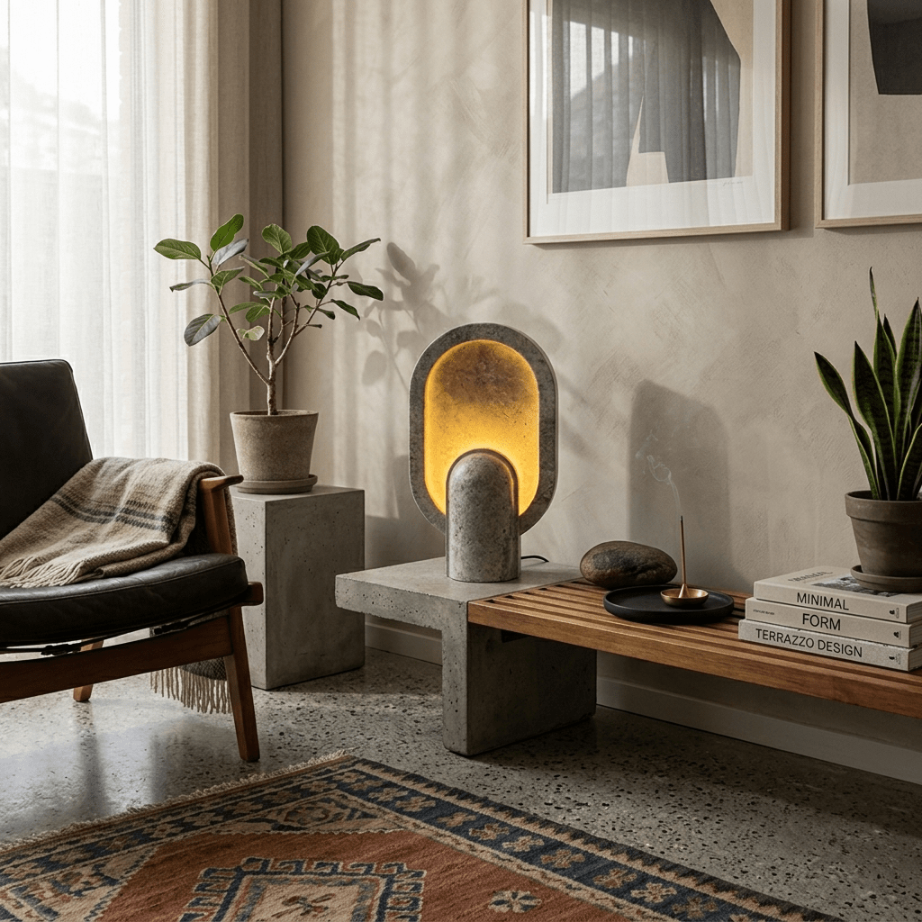 Valeena Travertine Tischleuchte