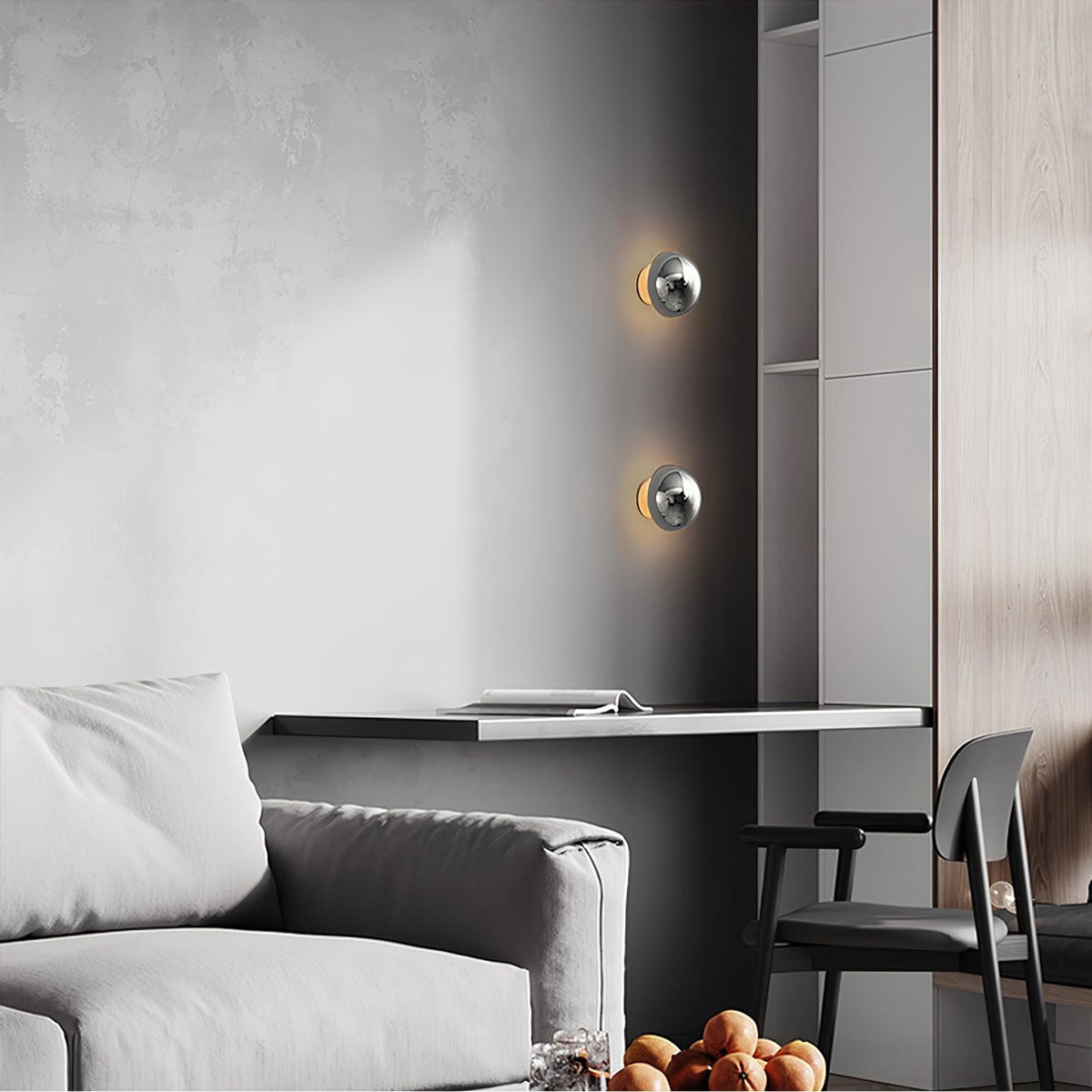 Virixy moderne minimalistische Wandleuchte mit Kugelschirm