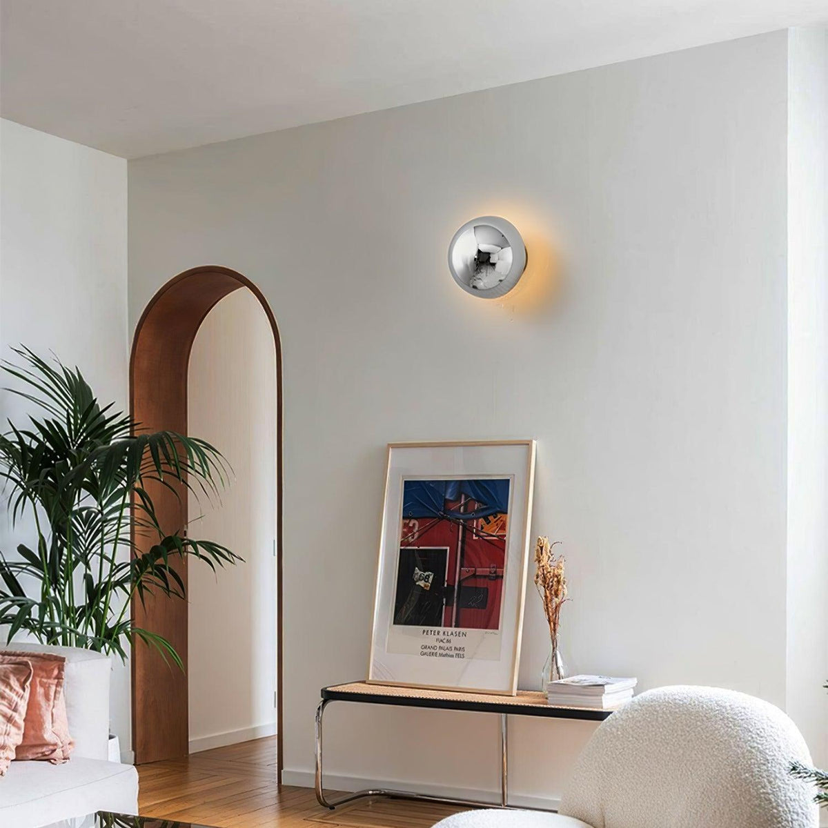 Virixy moderne minimalistische Wandleuchte mit Kugelschirm