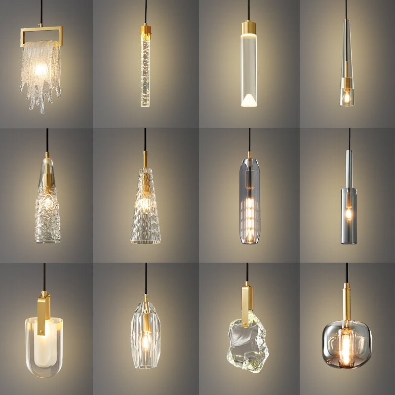 Luxinira Pendelleuchte Transparenter Schirm Kristall