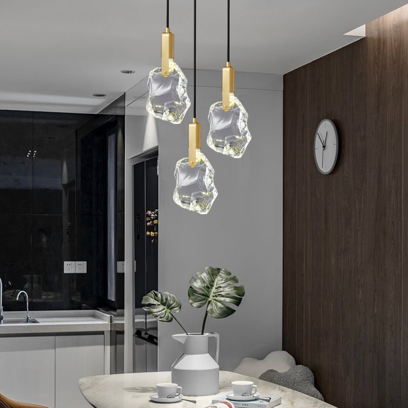 Luxinira Pendelleuchte Transparenter Schirm Kristall