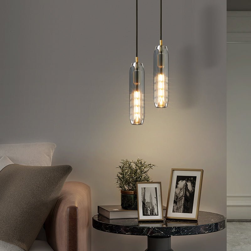 Luxinira Pendelleuchte Transparenter Schirm Kristall