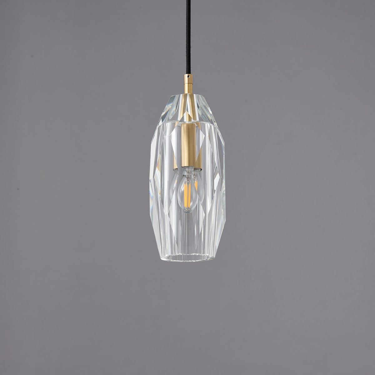 Luxinira Pendelleuchte Transparenter Schirm Kristall