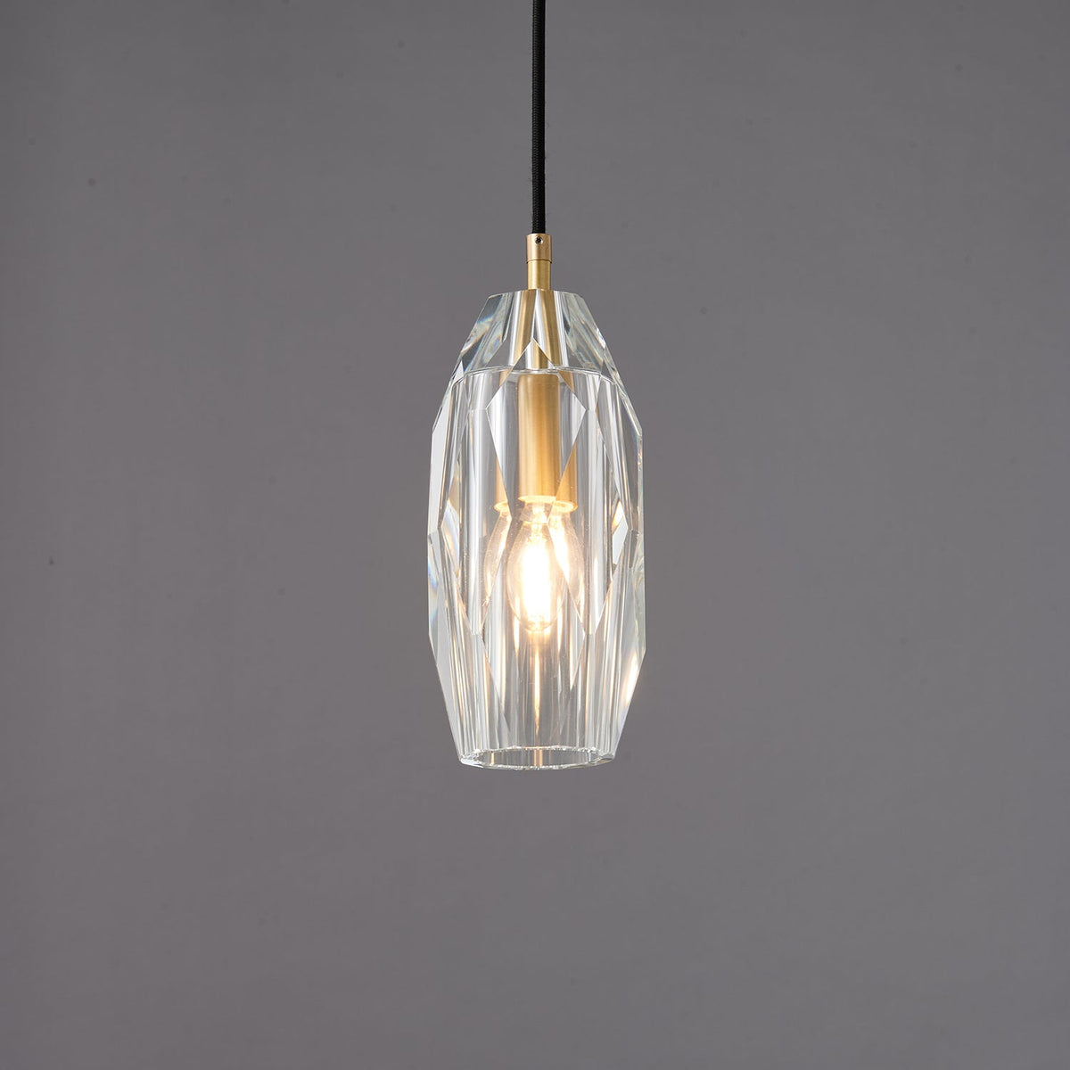 Luxinira Pendelleuchte Transparenter Schirm Kristall