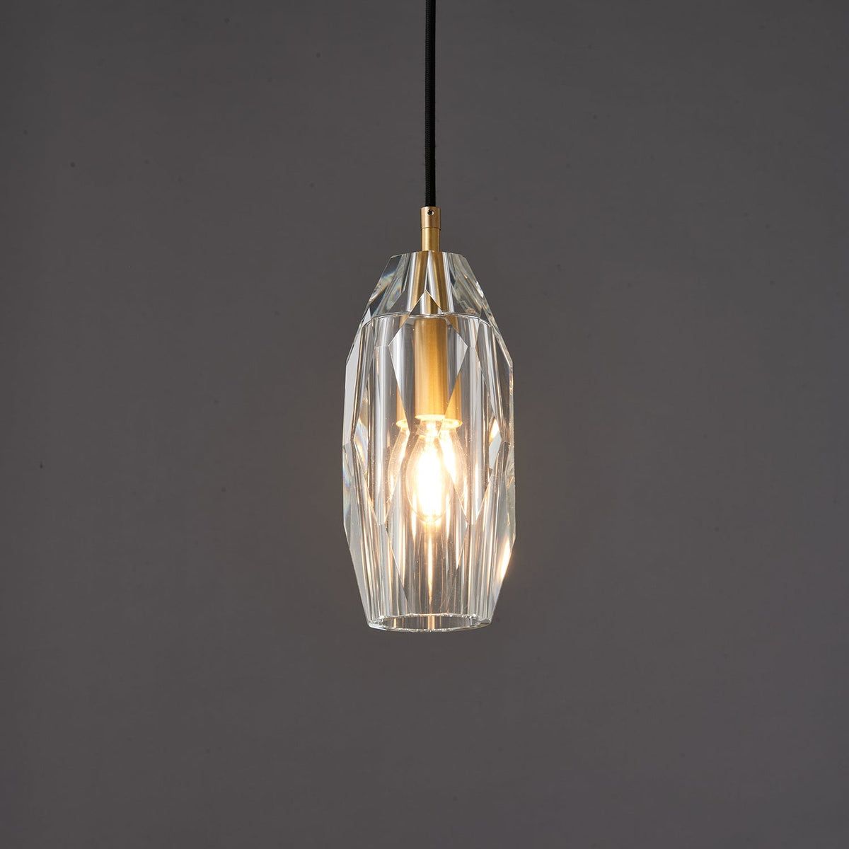 Luxinira Pendelleuchte Transparenter Schirm Kristall