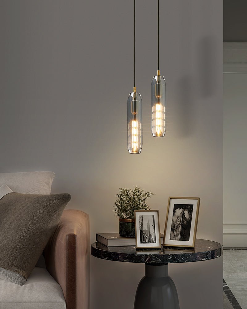 Luxinira Pendelleuchte Transparenter Schirm Kristall