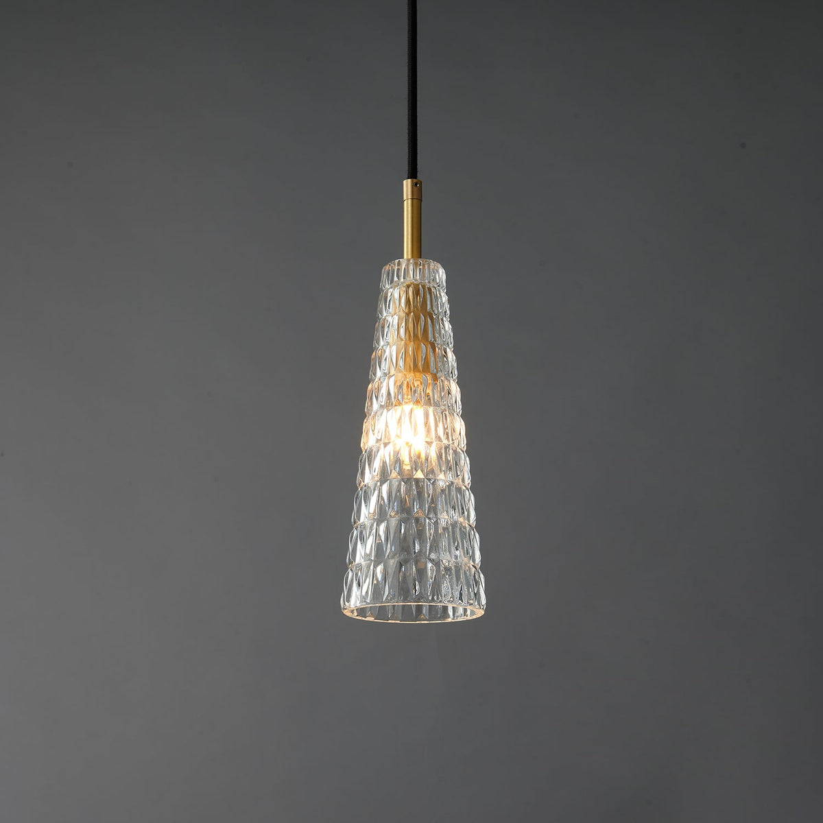 Luxinira Pendelleuchte Transparenter Schirm Kristall