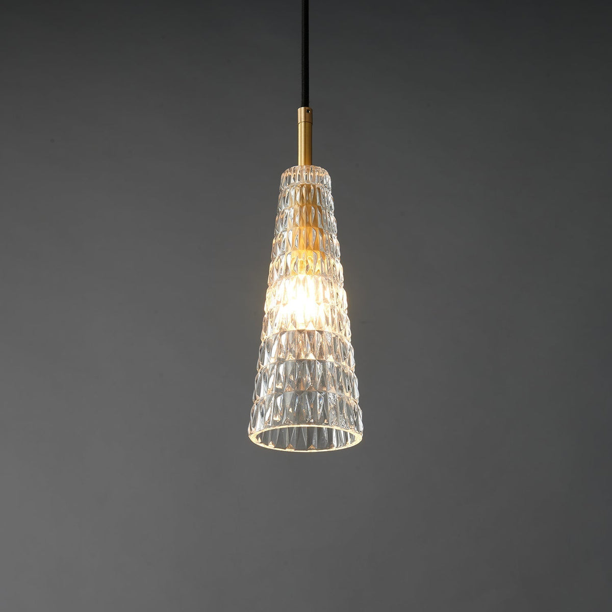 Luxinira Pendelleuchte Transparenter Schirm Kristall