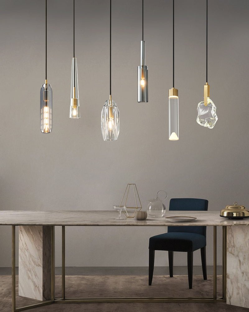 Luxinira Pendelleuchte Transparenter Schirm Kristall