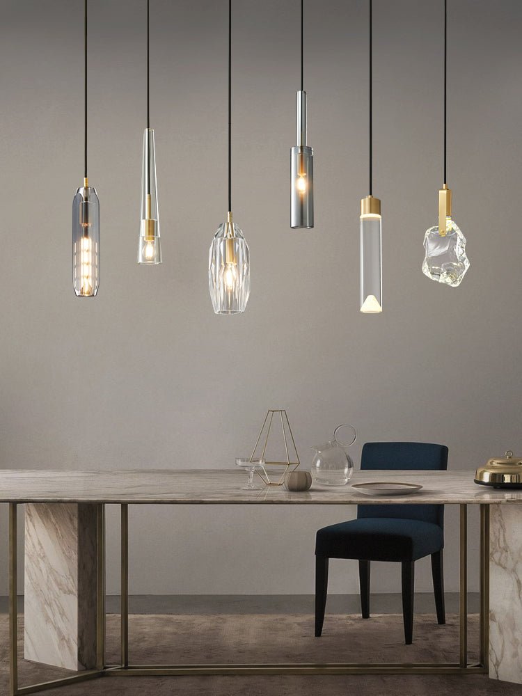 Luxinira Pendelleuchte Transparenter Schirm Kristall