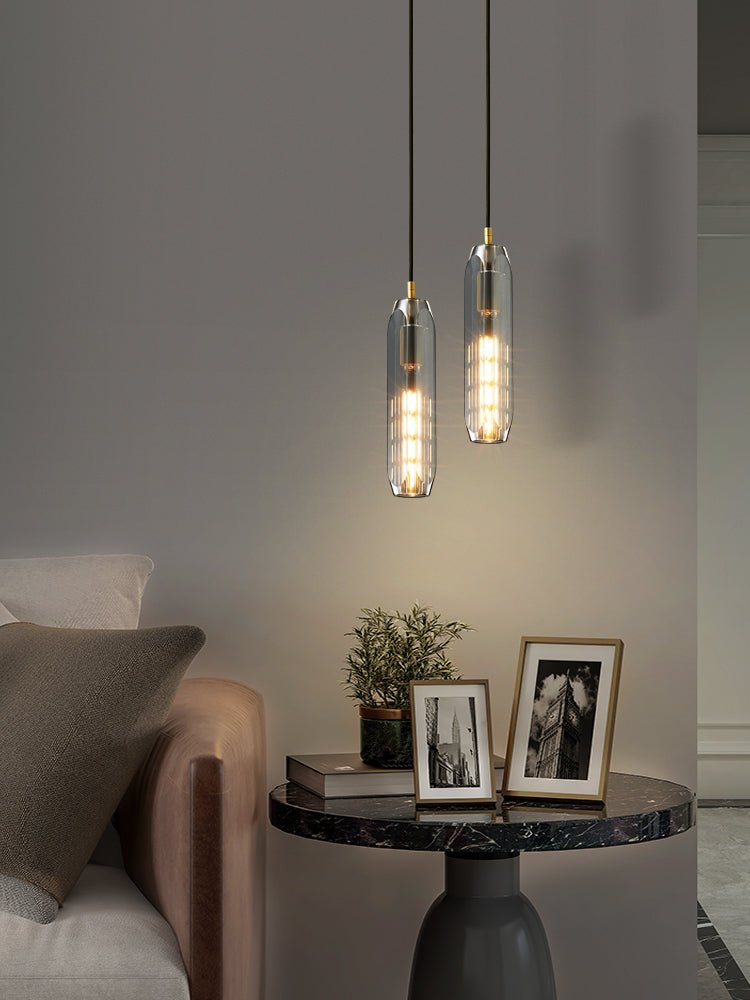 Luxinira Pendelleuchte Transparenter Schirm Kristall