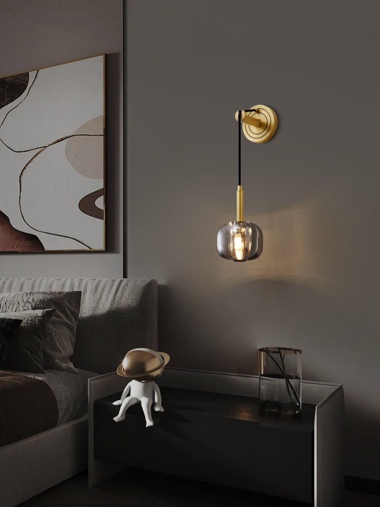 Zodorila zeitgenössische minimalistische Wandleuchte aus Kristall