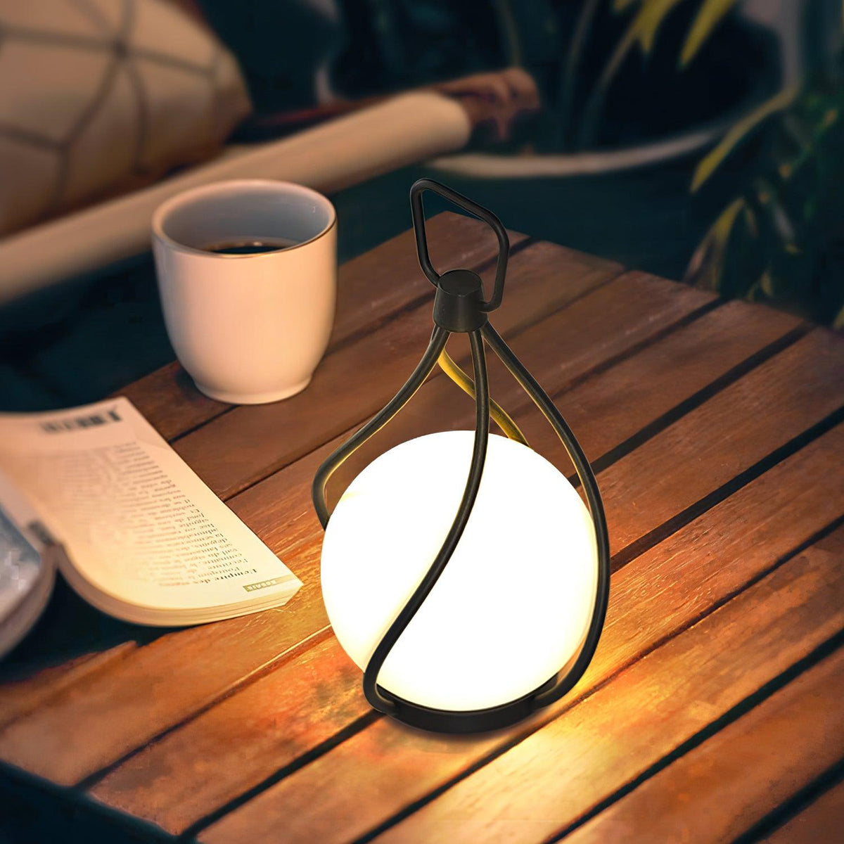 Emma Minimalistische Tischleuchte aus Glas