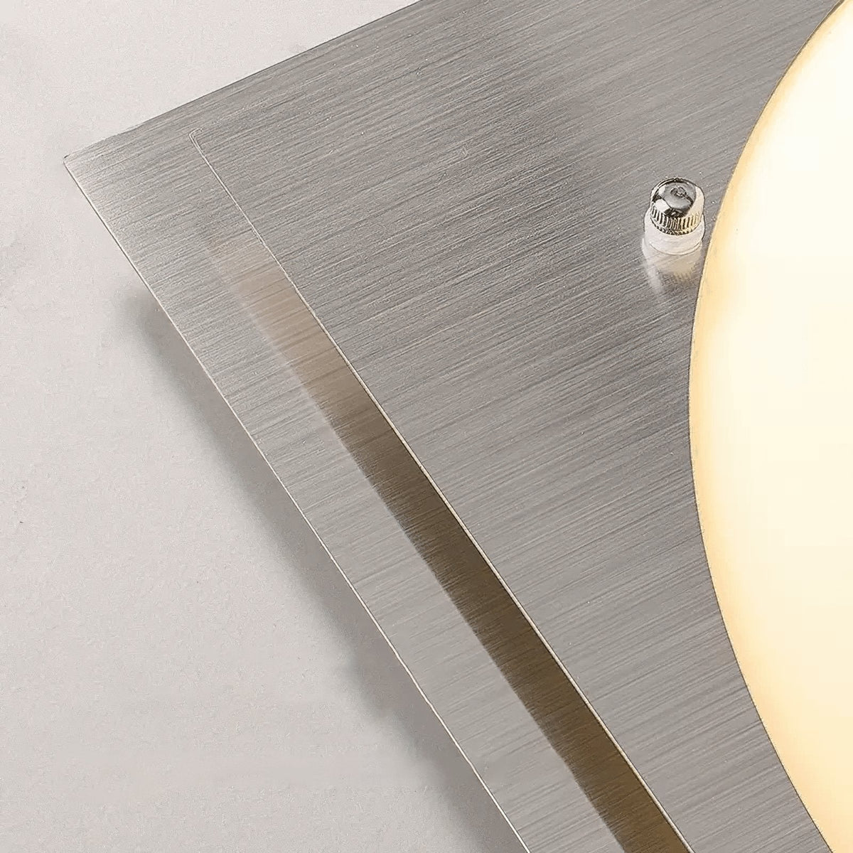 Vane Deckenleuchte aus Glas und Edelstahl