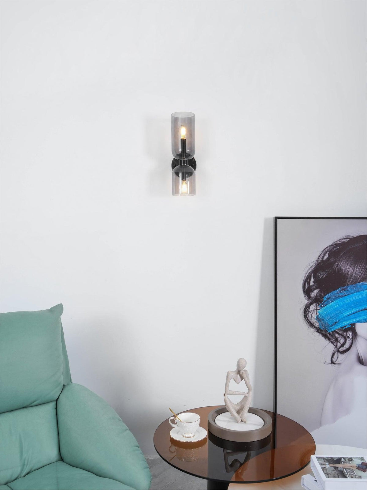 Zildes Wandleuchte aus Glas im nordischen Stil