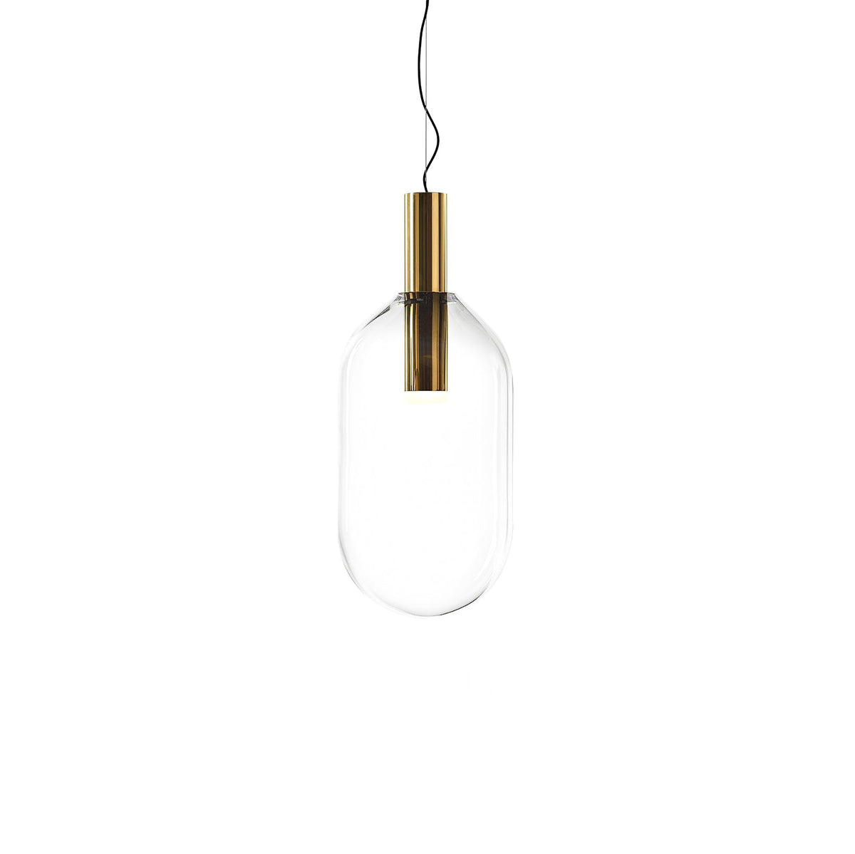 Aeris Minimalistische Pendelleuchte aus Glas