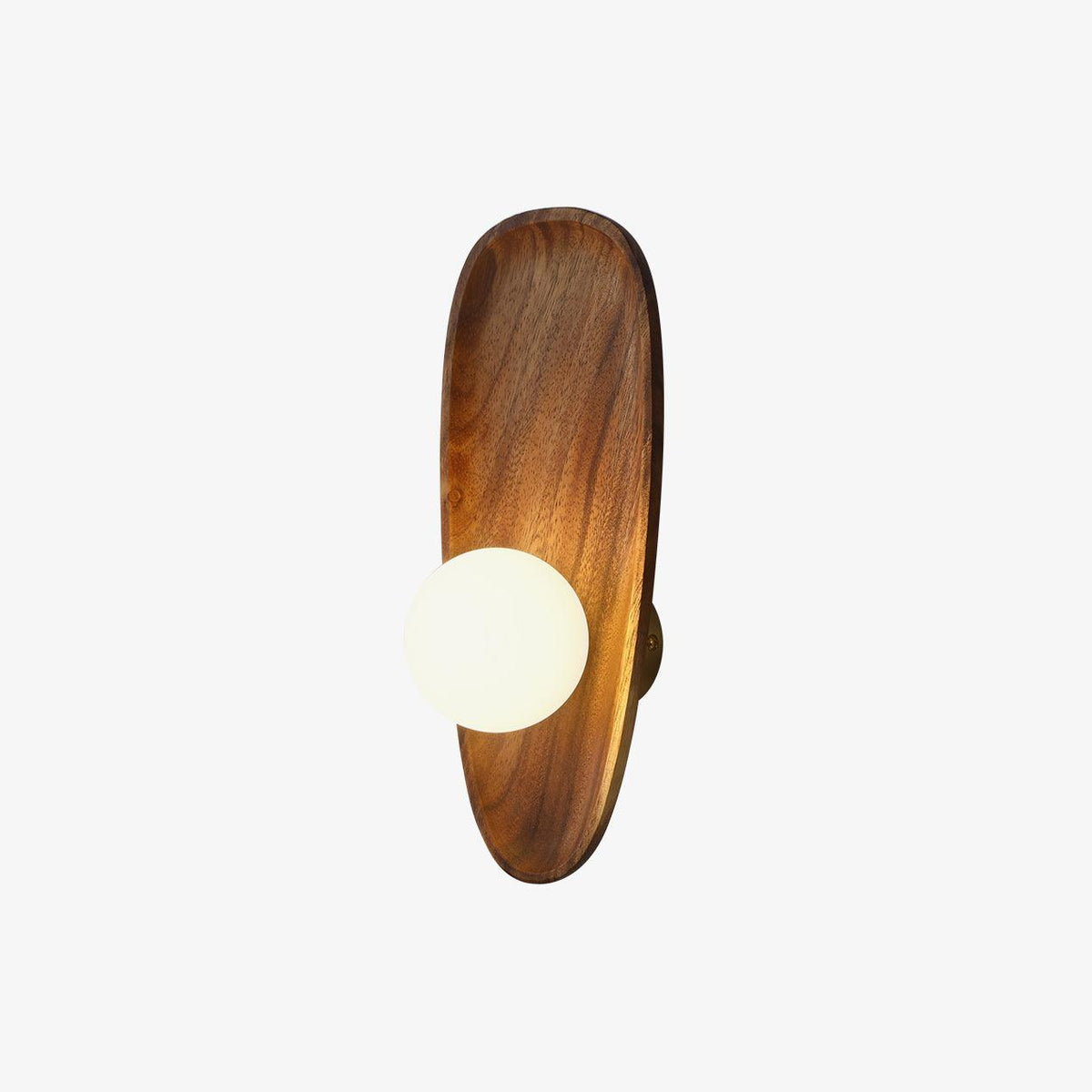 Sylaise zeitgenössische minimalistische Wandleuchte aus Holz und Glas