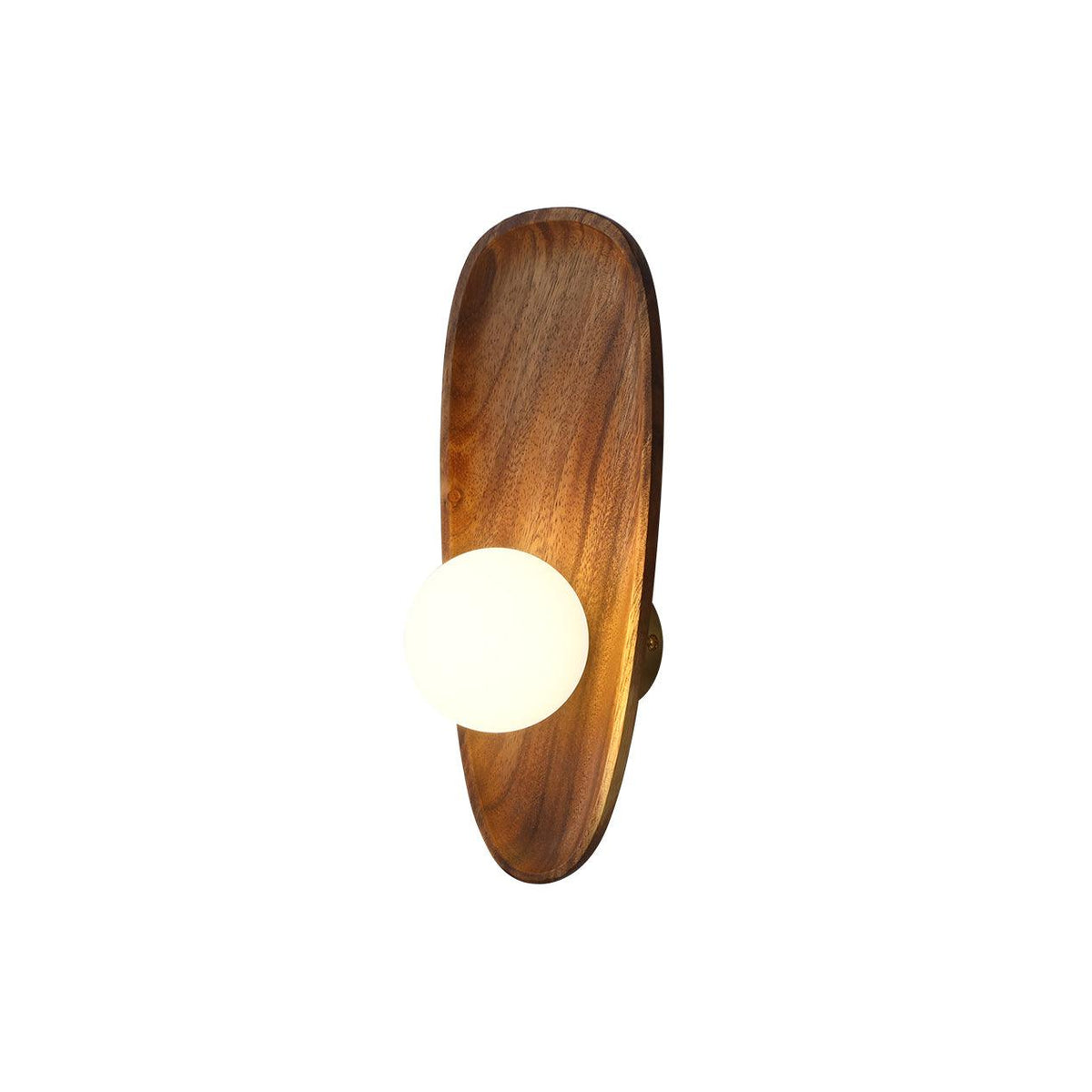 Sylaise zeitgenössische minimalistische Wandleuchte aus Holz und Glas