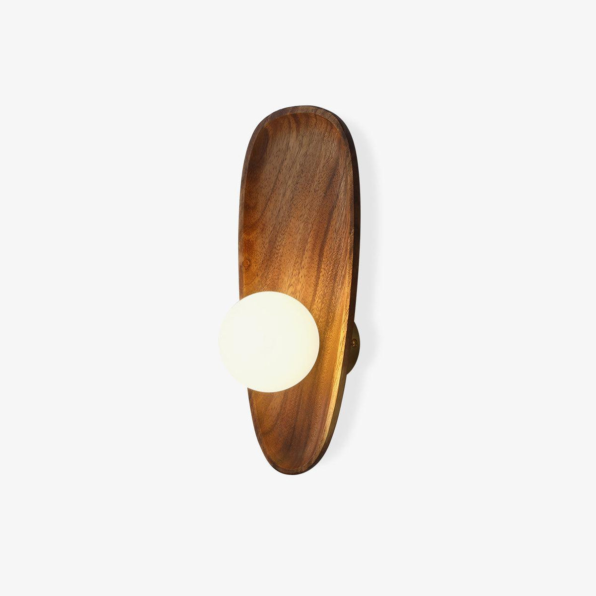 Sylaise zeitgenössische minimalistische Wandleuchte aus Holz und Glas