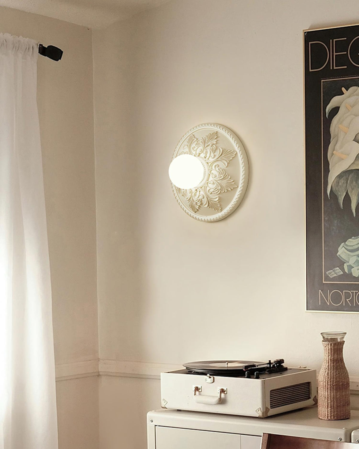 Dleur Wandleuchte Beige