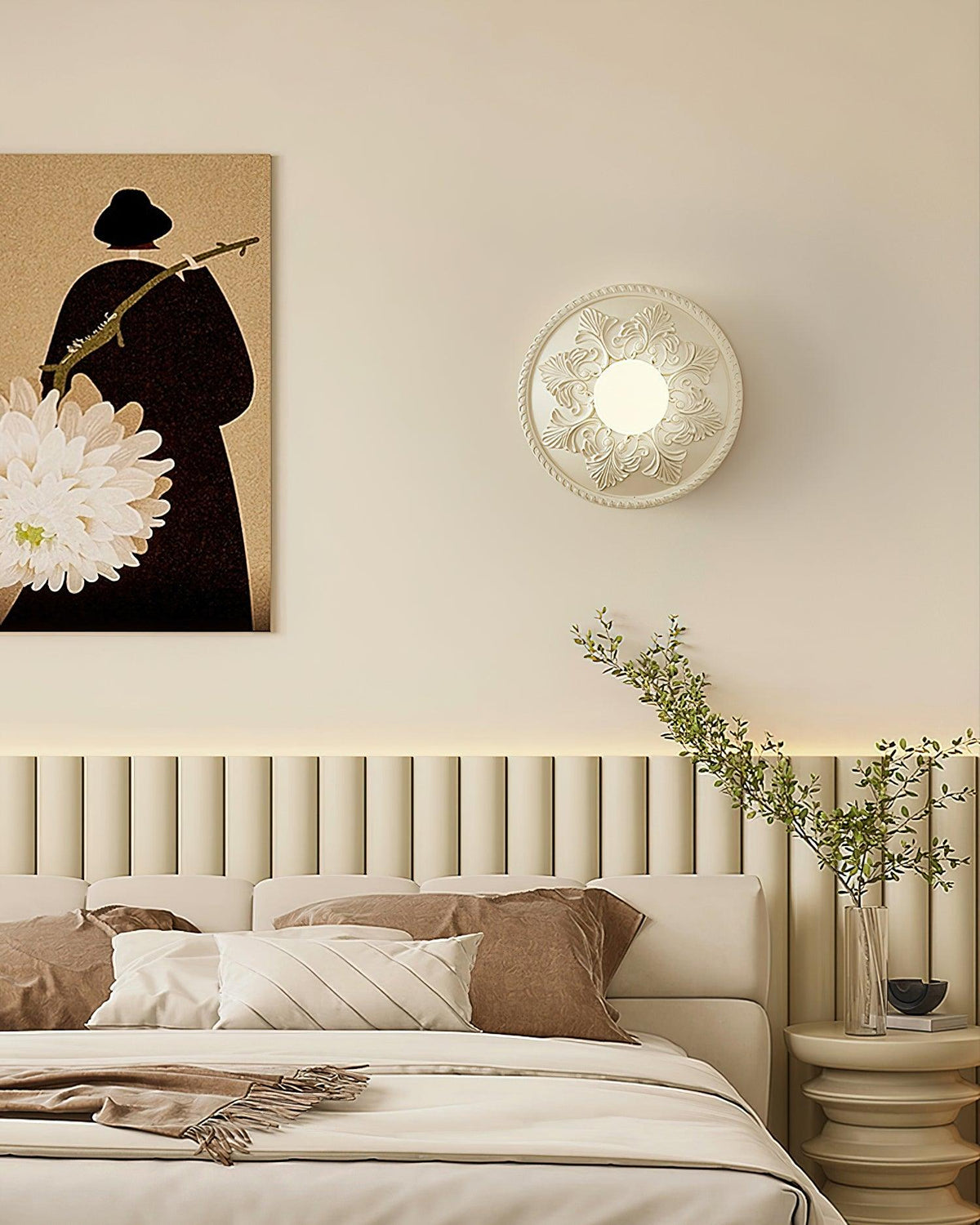 Dleur Wandleuchte Beige