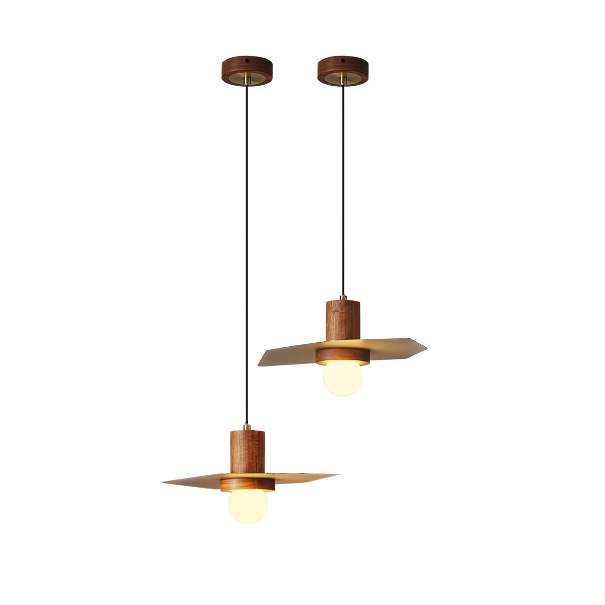 Elvoreria Premium skandinavische Kunst-Holz-Pendelleuchte