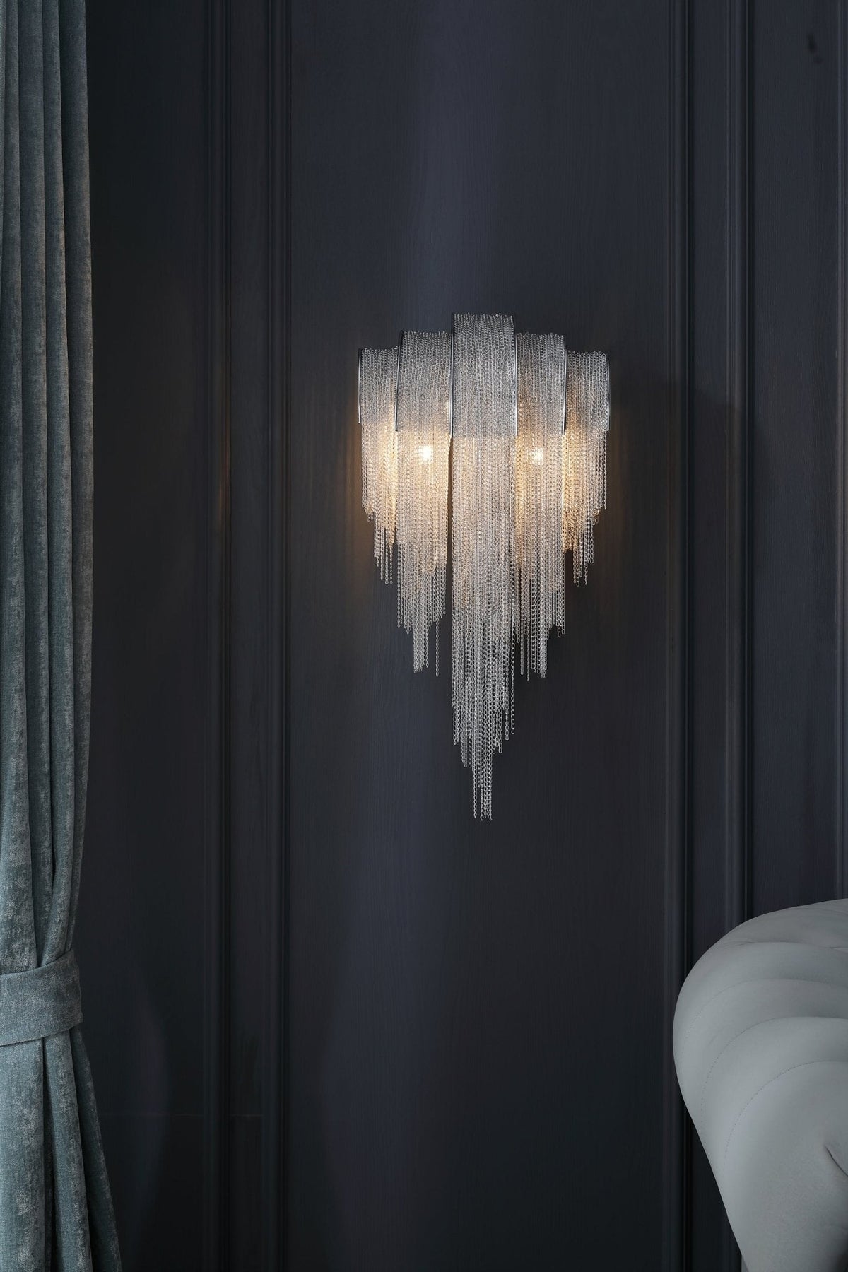 Chains Postmodern Luxus-Tassel-Wandleuchte