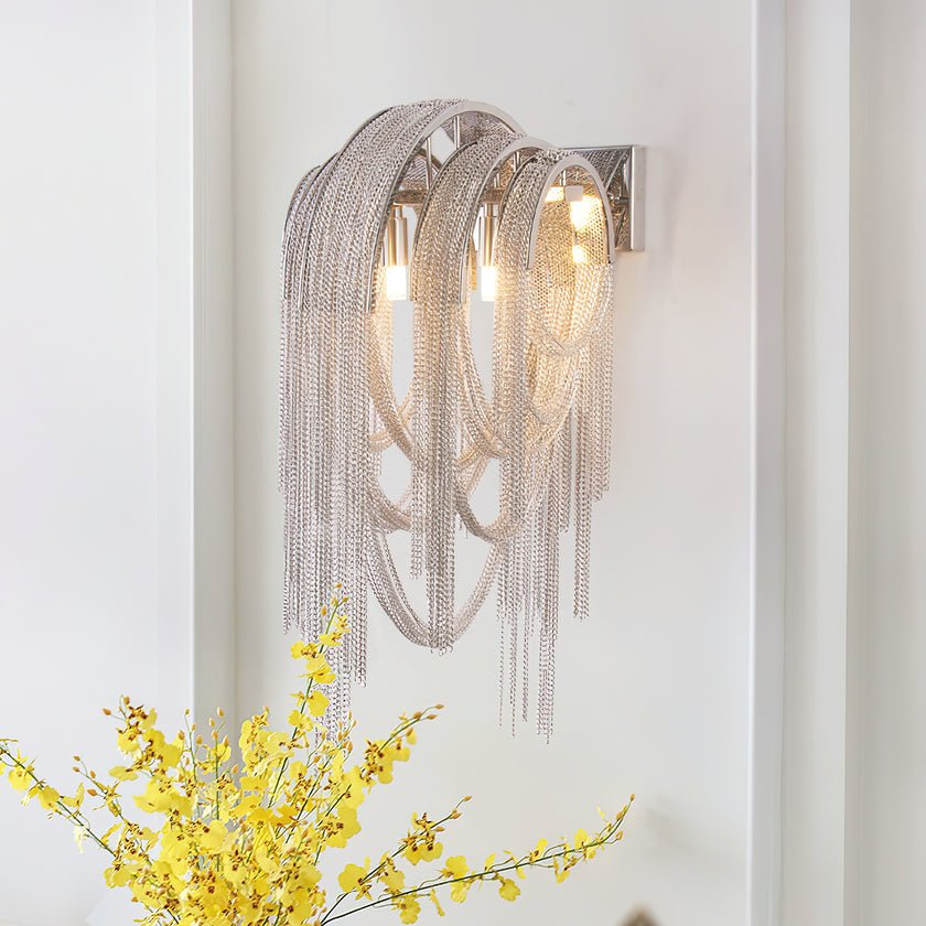 Chains Postmodern Luxus-Tassel-Wandleuchte