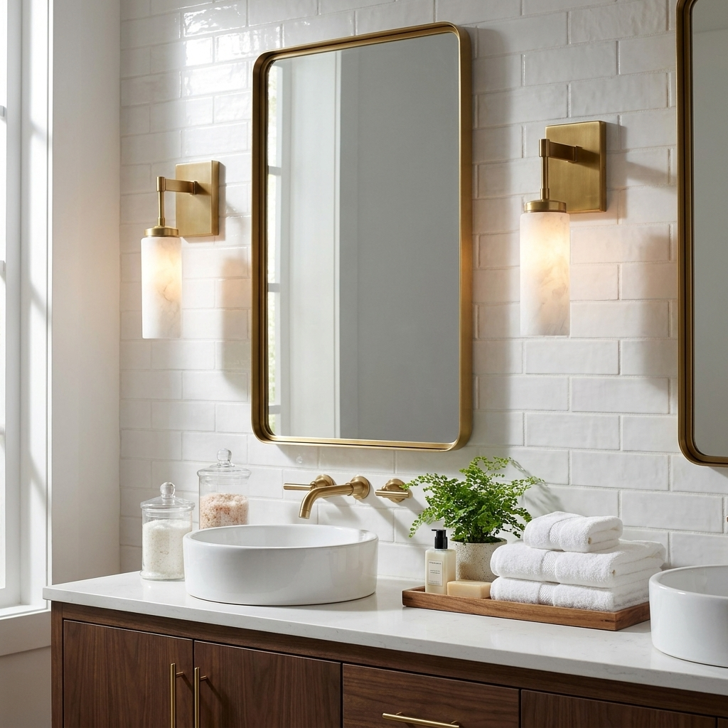 Mardenstone Alabaster-Wandleuchte