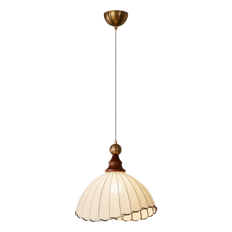 Earian Pendelleuchte aus Holz und Stoff im eleganten Design