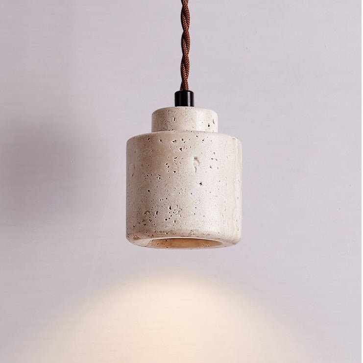Elemental Travertin Mini Pendelleuchte