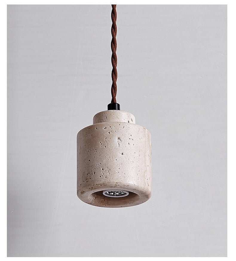 Elemental Travertin Mini Pendelleuchte