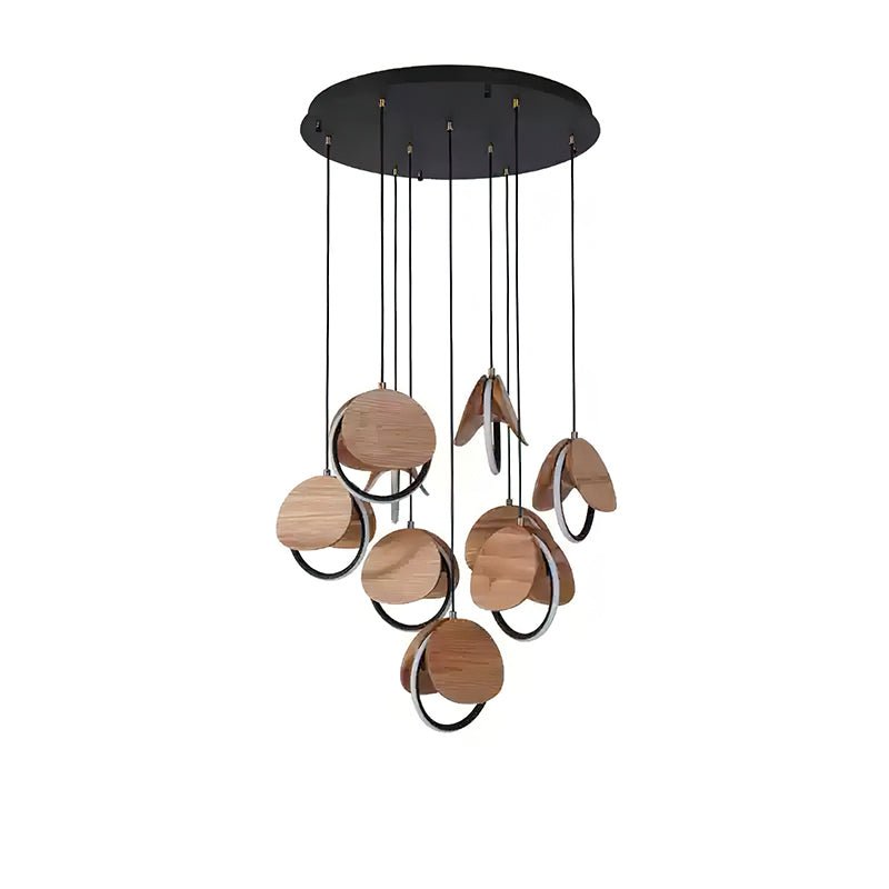Avvelen Geometrische Pendelleuchte aus Holz