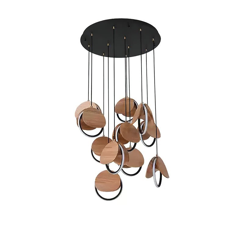 Avvelen Geometrische Pendelleuchte aus Holz