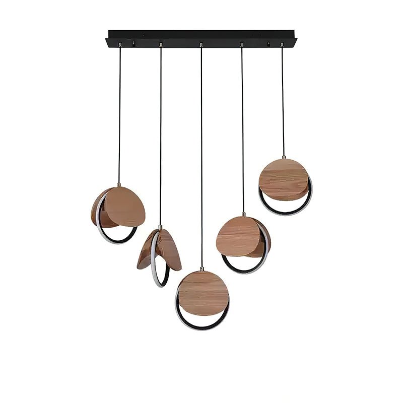 Avvelen Geometrische Pendelleuchte aus Holz