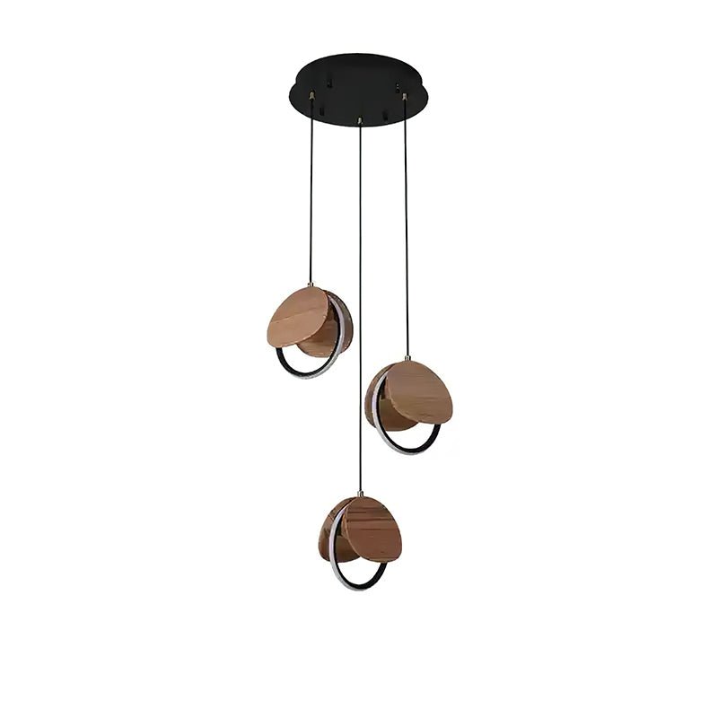 Avvelen Geometrische Pendelleuchte aus Holz