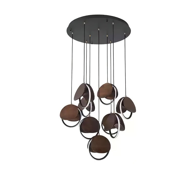 Avvelen Geometrische Pendelleuchte aus Holz