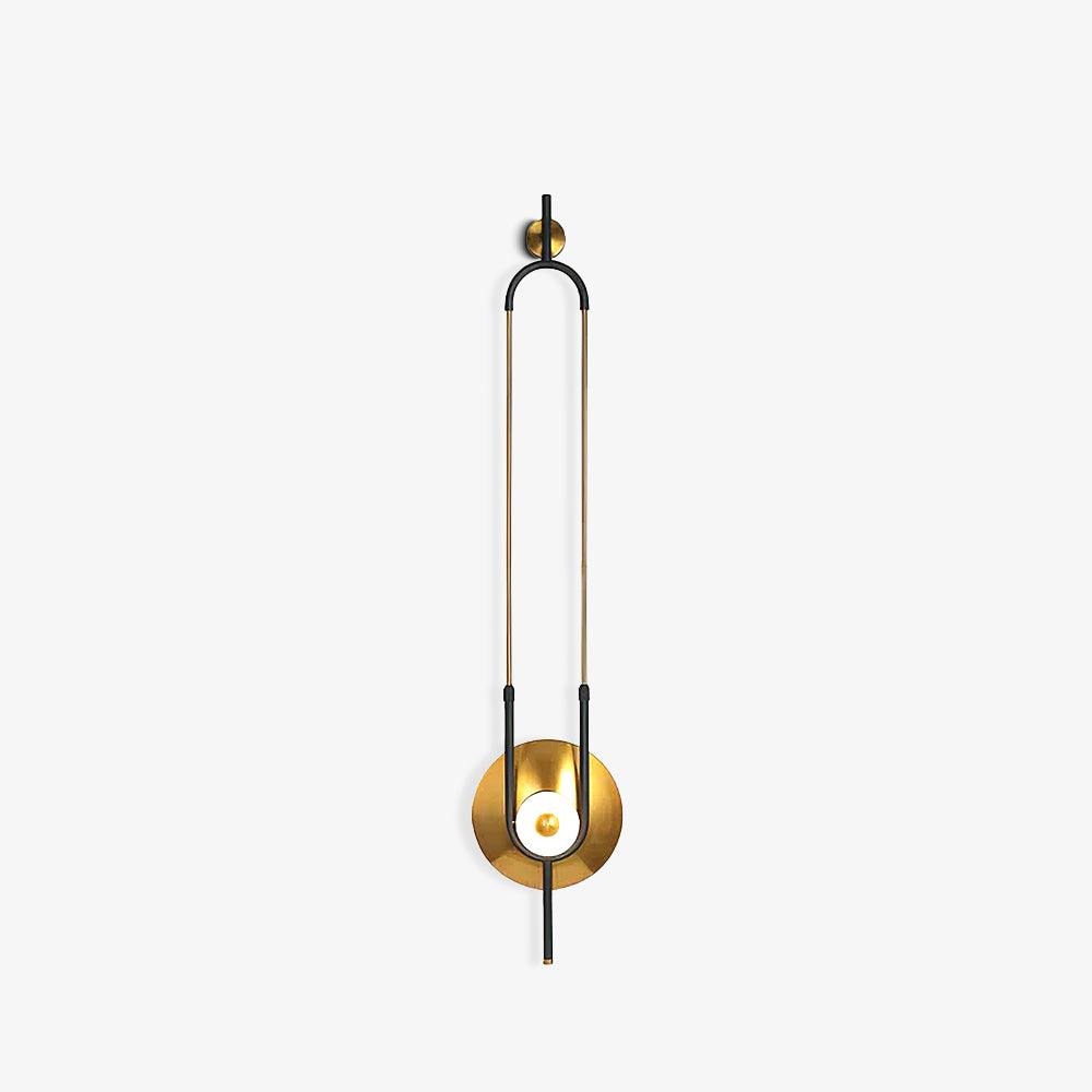 Ivory zeitgenössische minimalistische Ring-Marmor-Wandleuchte