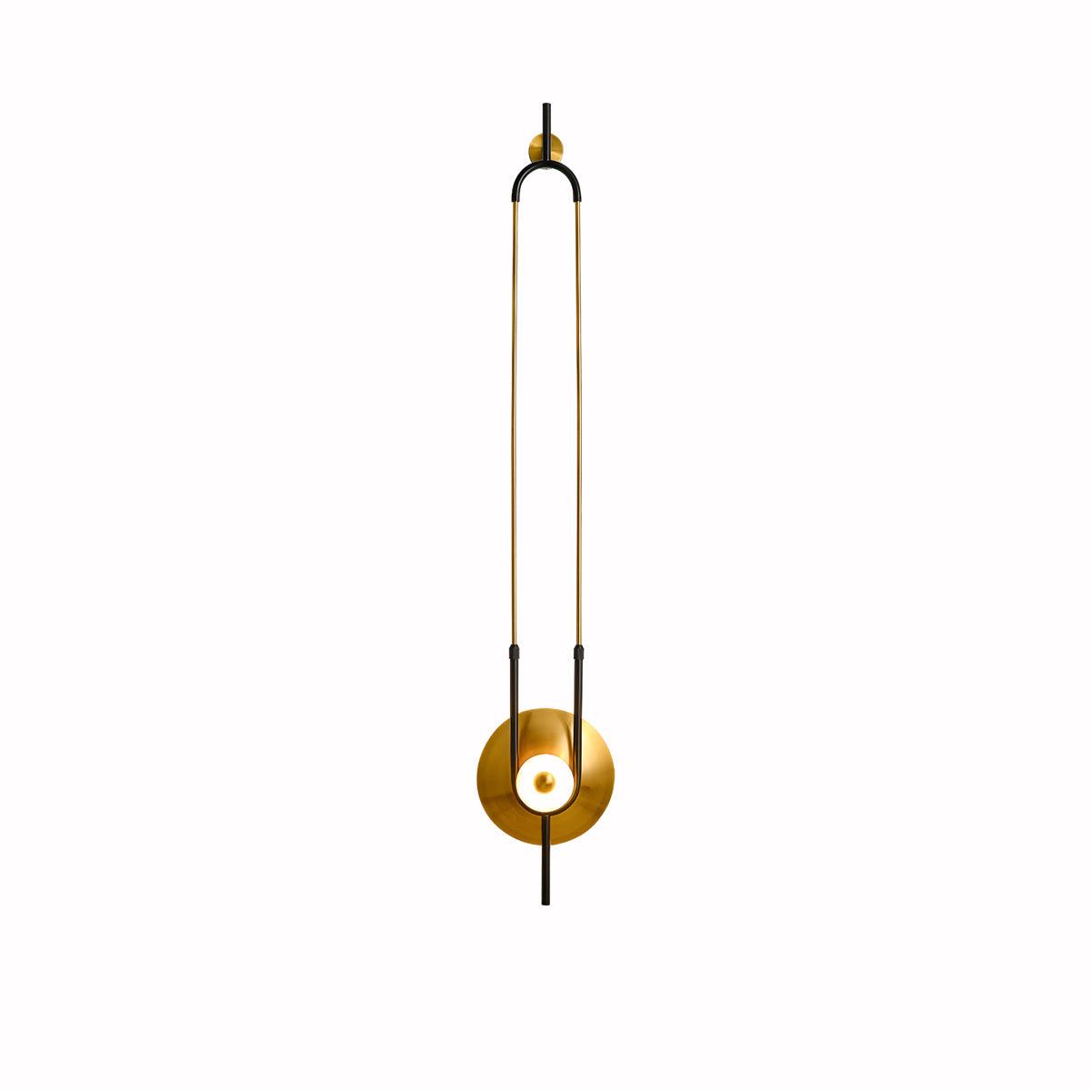 Ivory zeitgenössische minimalistische Ring-Marmor-Wandleuchte