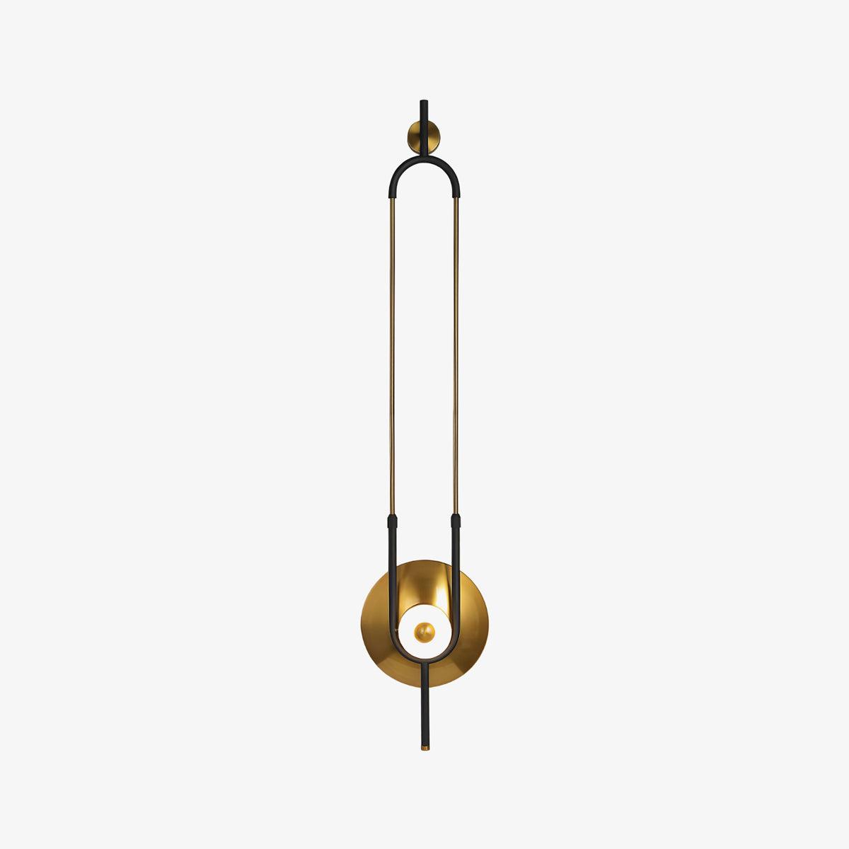 Ivory zeitgenössische minimalistische Ring-Marmor-Wandleuchte