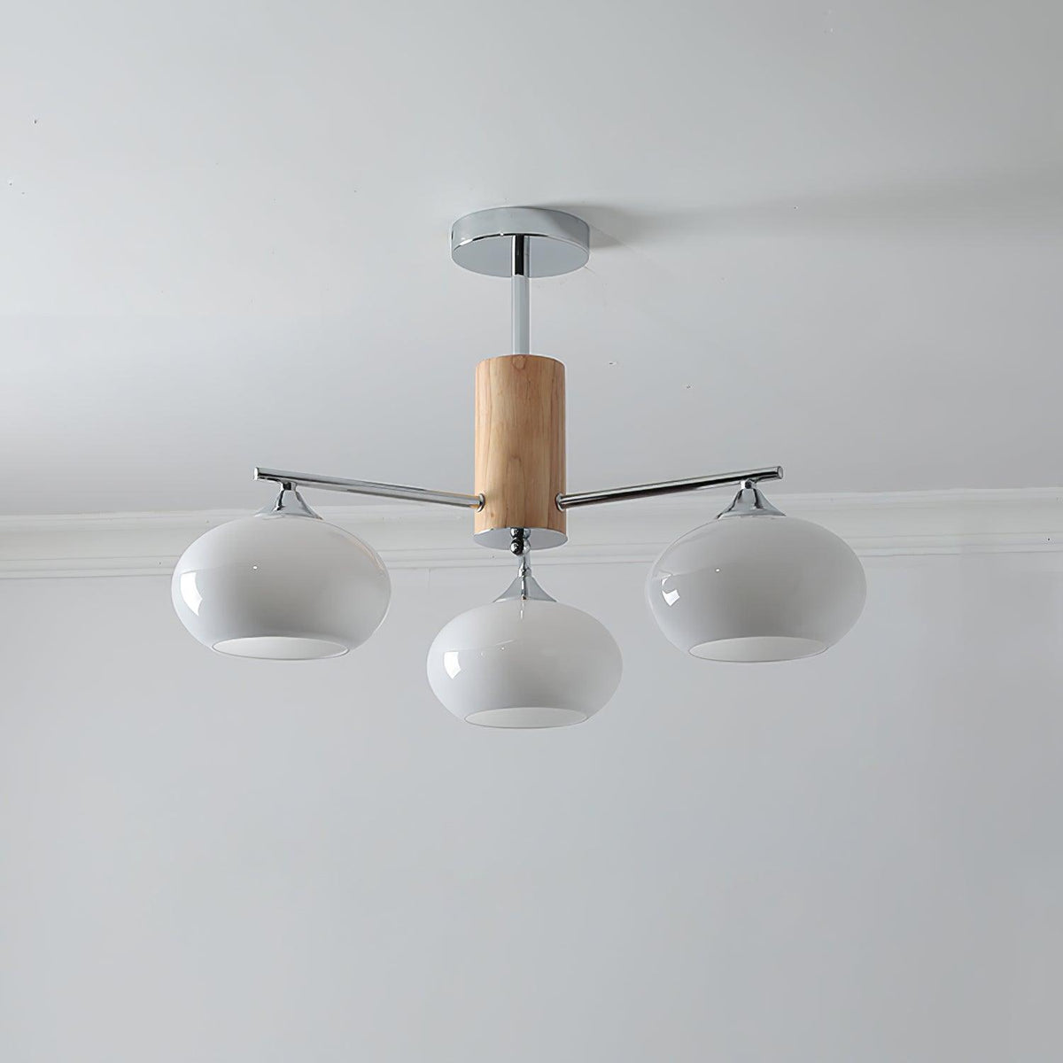 Srra Kronleuchter Persimmon Glas zeitgenössisch 8-Light