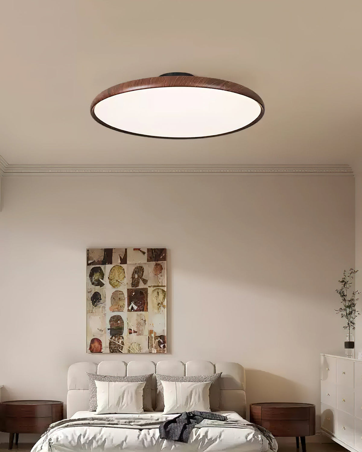 Aira Oval Semi-Flush Deckenleuchte
