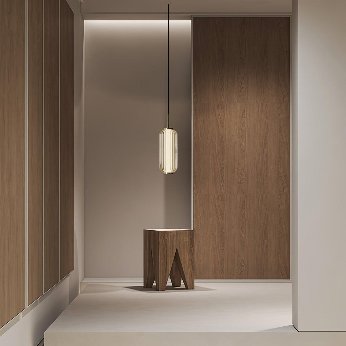 Cylindra moderne Pendelleuchte aus Glas