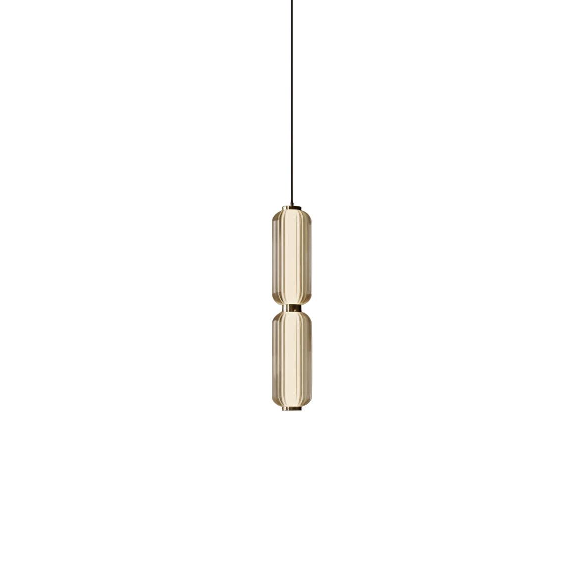 Cylindra moderne Pendelleuchte aus Glas