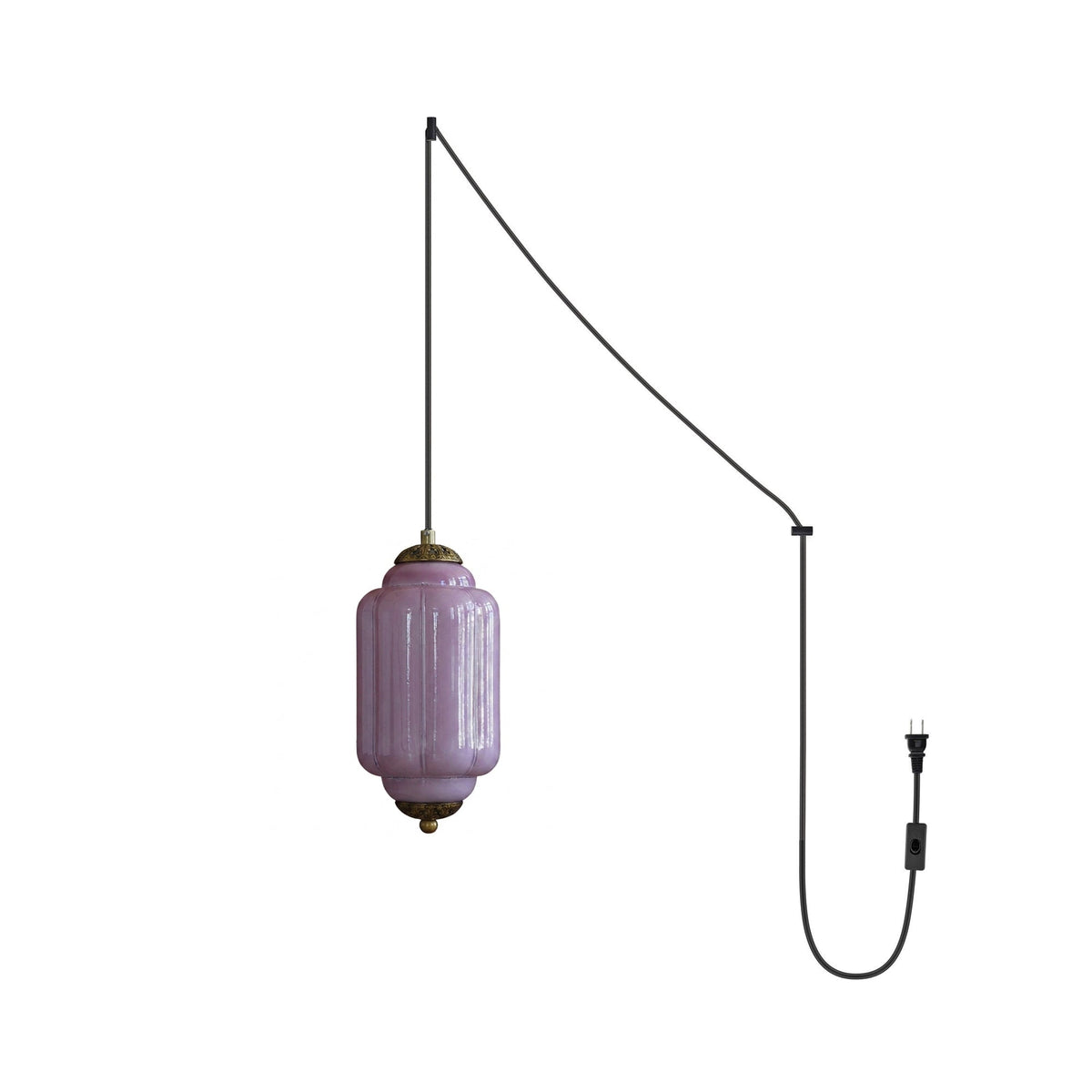 Veleaine Pendelleuchte aus Glas mit Stecker