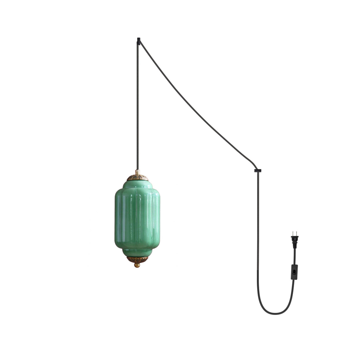 Veleaine Pendelleuchte aus Glas mit Stecker